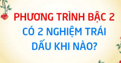 Phương trình bậc 2 có 2 nghiệm trái dấu khi nào? điều kiện để PT bậc 2 có 2 nghiệm trái dấu - Toán lớp 9